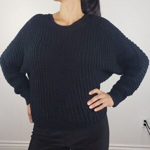 Abercrombie & fitch black knit sweater xxs